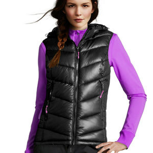 H&M Sport Shiny Puffer Vest - black
